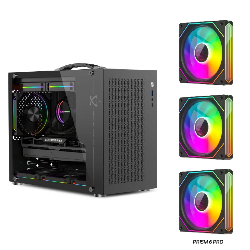 Power Train X-Gamerx X100 PRO MATX PC case side Transparent 240