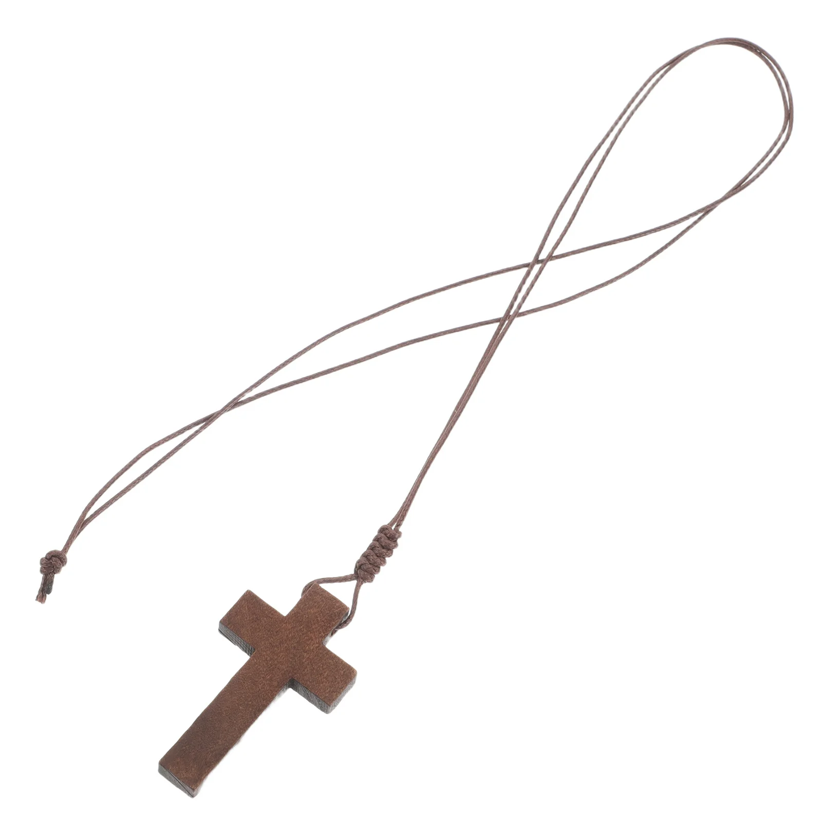 

Wooden Adjustable Rope Chain Pendant Vintage Design Unisex Jewelry for Men Women Wood Pendant Wood Necklace
