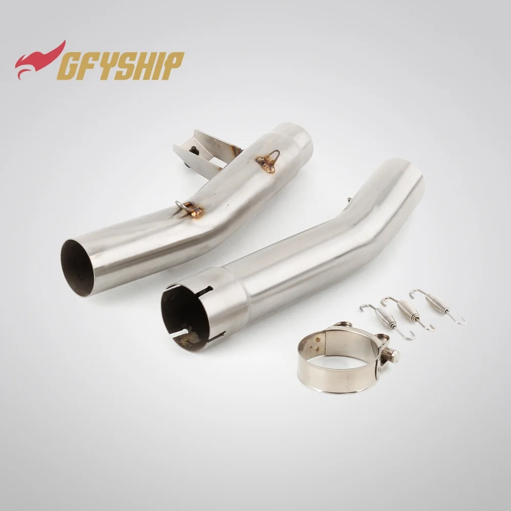 Motorcycle Exhausts Middle Link Pipes Slip-on For KAWASAKI GTR 1400 2007-2022