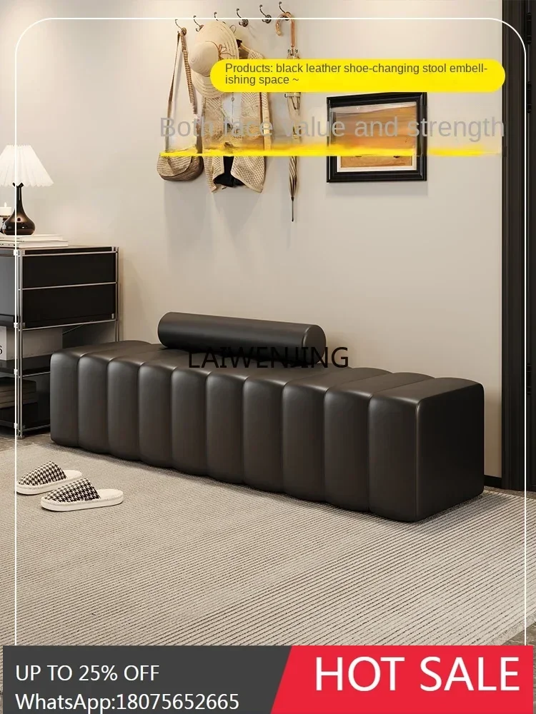 

SGF entrance entrance shoe change stool household can sit long stool very narrow high sense