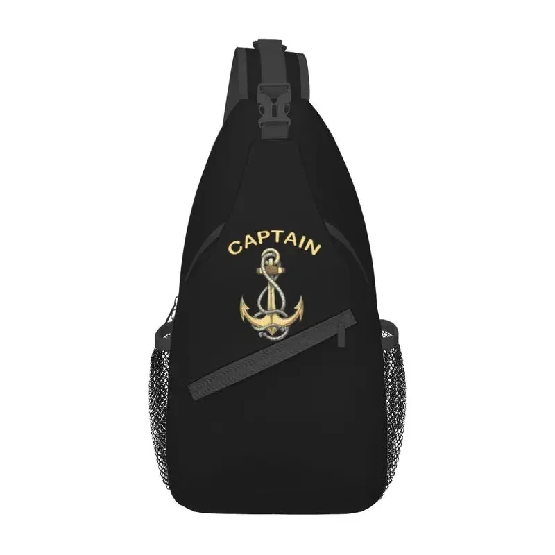 

Nautical Captain Anchor Sling Crossbody Chest Bag Men Fashion Sailor Adventure Shoulder Backpack for Hiking