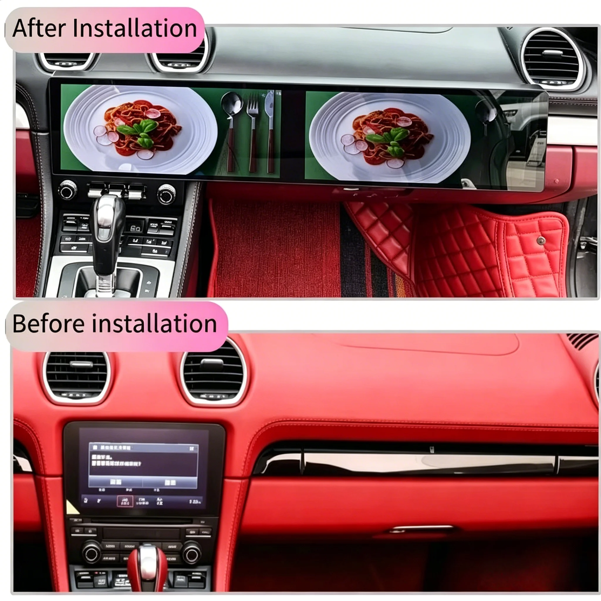 Android 13 Car Radio For Porsche 718 Boxster 2016-2023 Wireless Carplay Android Auto GPS Dual Touch Screen  Upgrade Replacement
