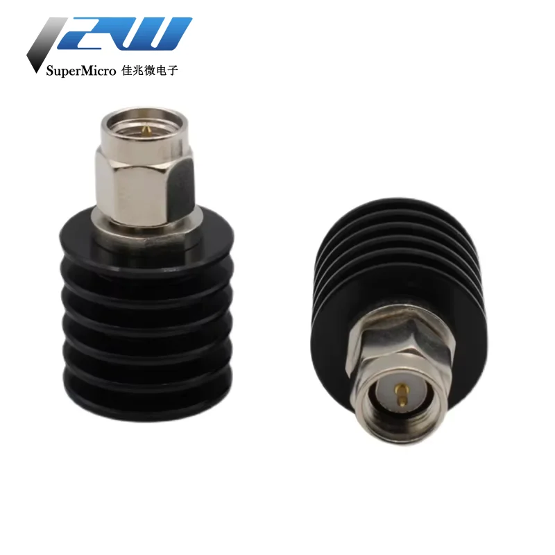 1 PCS SMA Load SMA Male High Power Coaxial Load Connector 5W with Heat Sink DC-6GHZ SMA-J Male Terminal Load Resistance