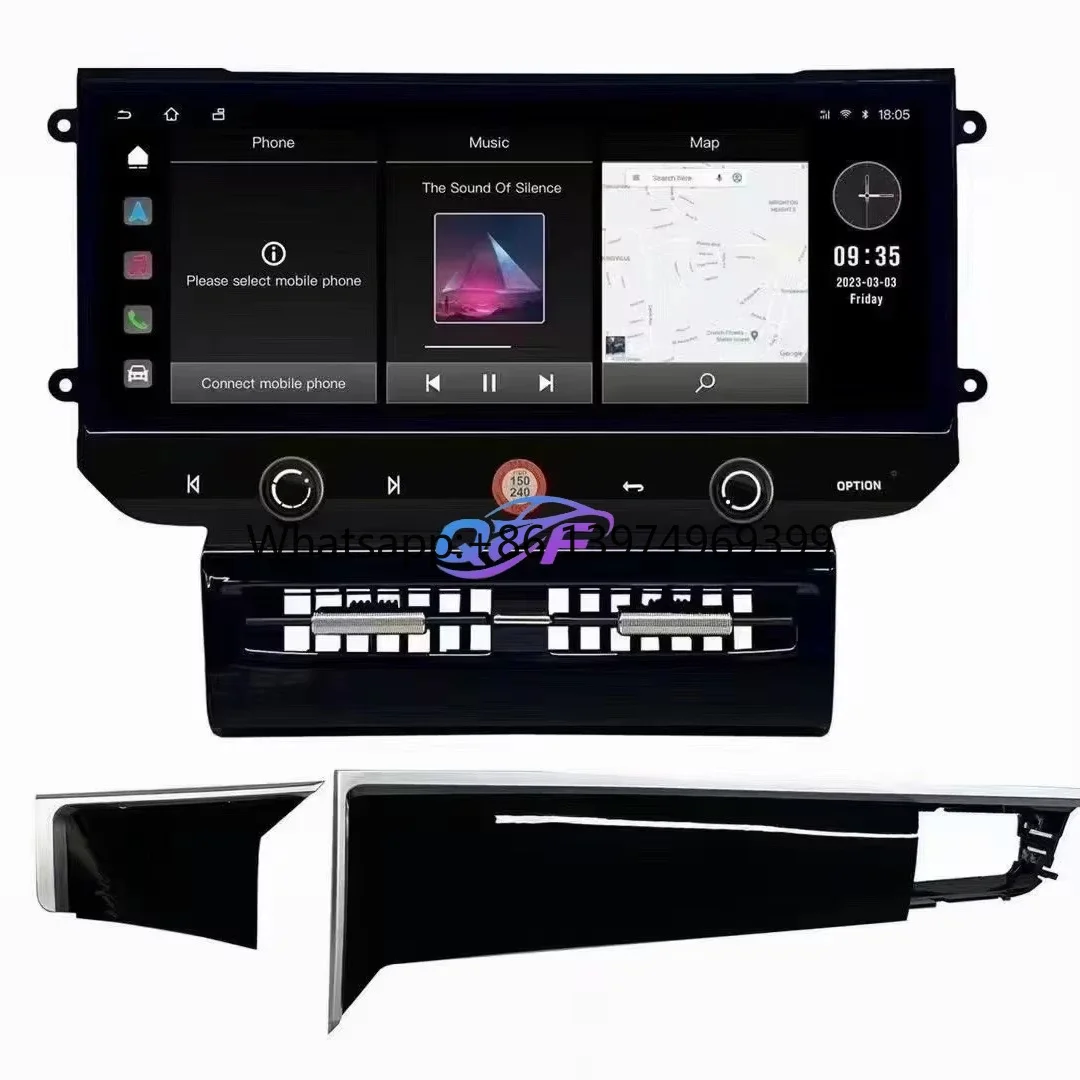 For Porsche 10-17 Panamera Cayenne Macan Modified Central Control Large Screen 360-degree Panoramic Carplay