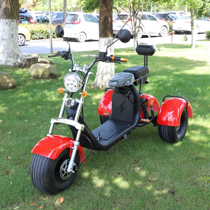 Electric Tricycle 12 Inch Fat Tire Adult 3000W60V40AH Lithium Battery Electric Vehicle Full Suspension Mountain Electric Scooter