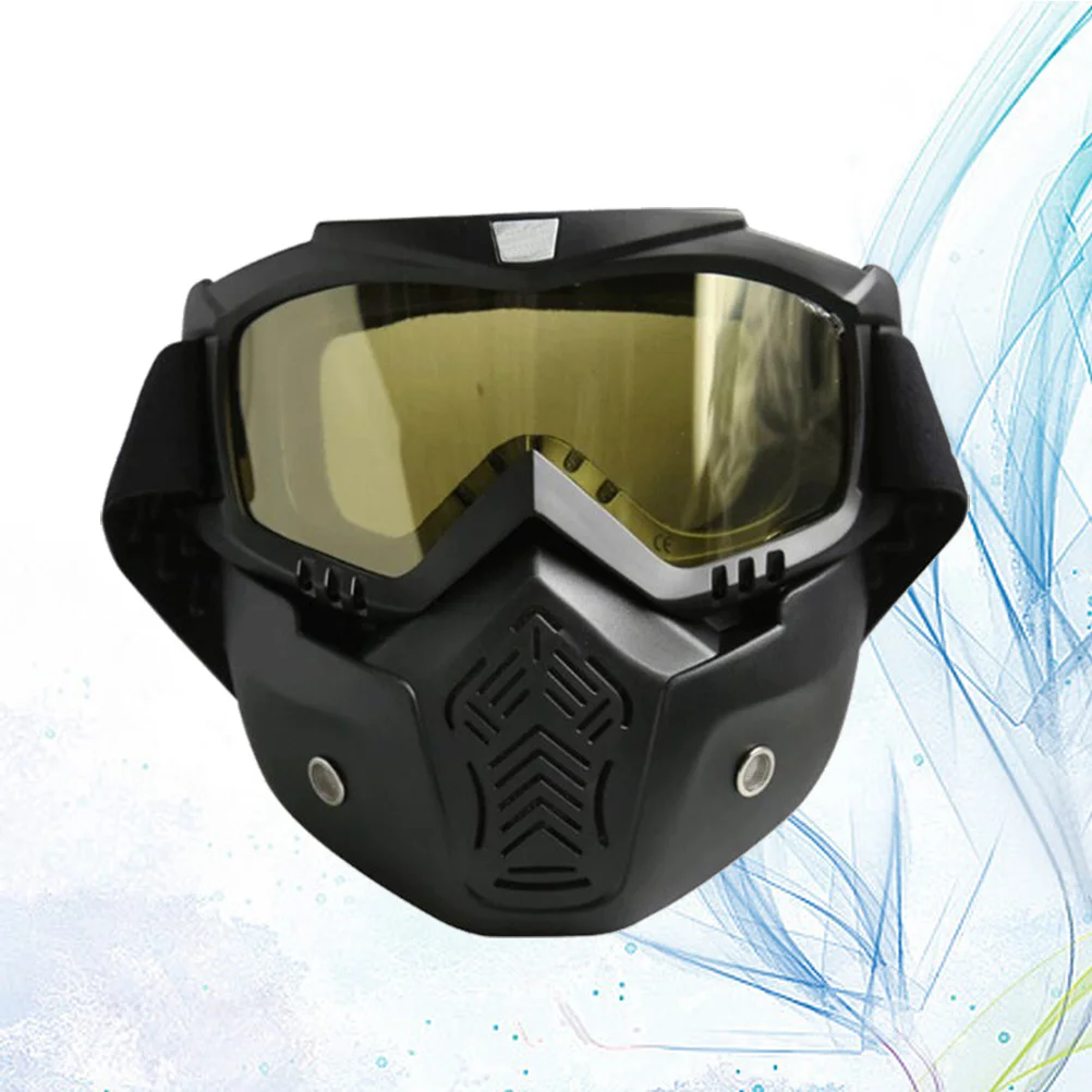 UV400 Ski Goggles TPU Frame PC Lens Anti Impact Dustproof Adjustable Elastic Band Vintage Goggles Motorcycle