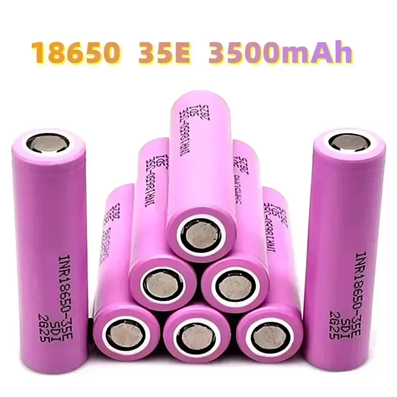 1-10 Pieces 2024 100% Original Best Selling INR18650 35E 25A Discharge 3.7V 3500mAh Li-ion Screwdriver Battery+ Free Shipping