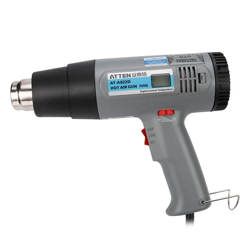

ATTEN Digital Adjustable Heat Gun 1600W 2000W Industrial Hot Air Blower For Shrink Tube Plastic Welding Repair