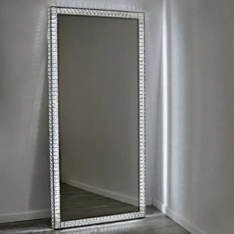 Full Length Mirror,Led Light,Floor Mirror,Espejo De Cuerpo Completo,Large,Salon Makeup,Bathroom Wall Mounted,High Definition