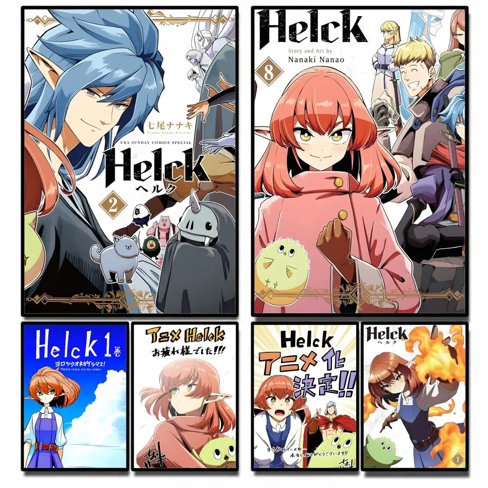 Anime Helck Poster High-definition poster stickers, suitable for bedroom, living room, home decoration