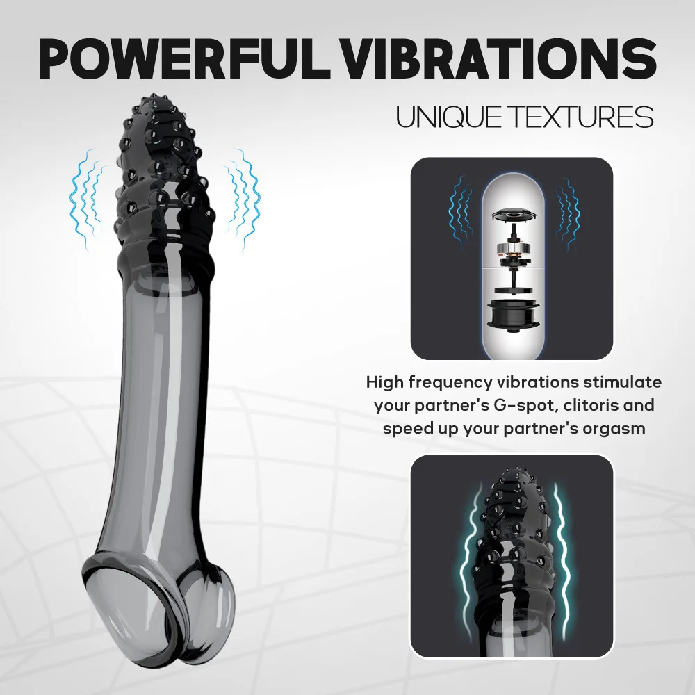 Pênis lobo dentes conjunto sexo cristal vibrador pênis anel sexo adulto brinquedo grande pênis manga ferramenta sexo para homens ampliação Peny extensor