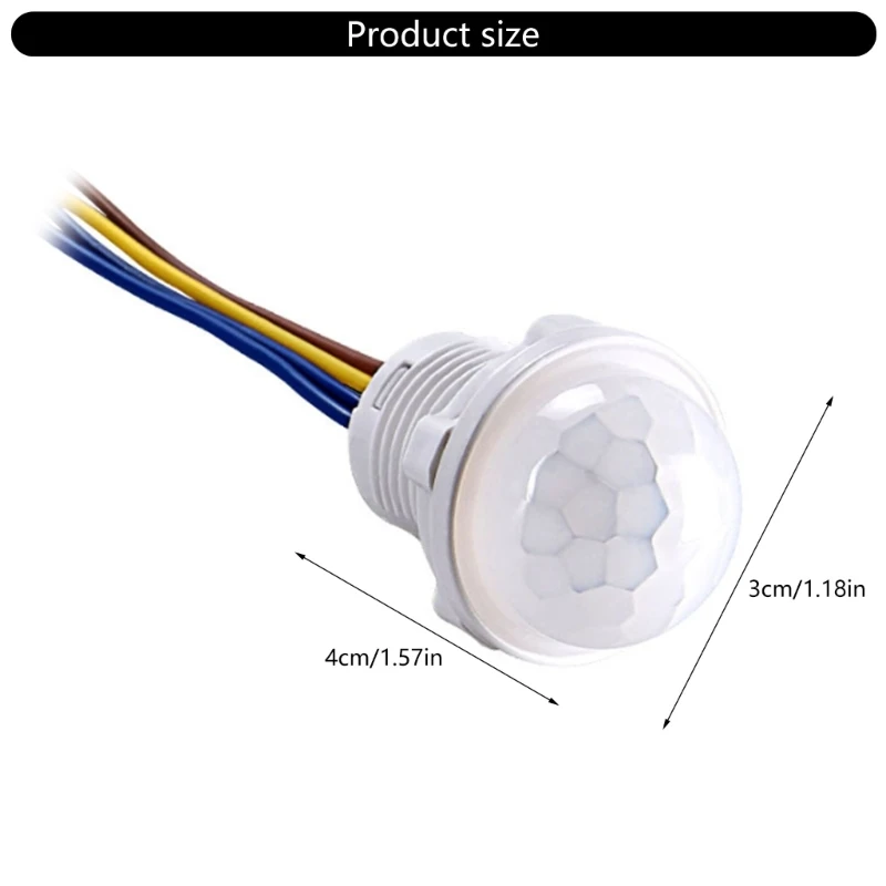Công tắc cảm ứng tự động cho đèn huỳnh quang trần bóng đèn LED Dễ sử dụng
