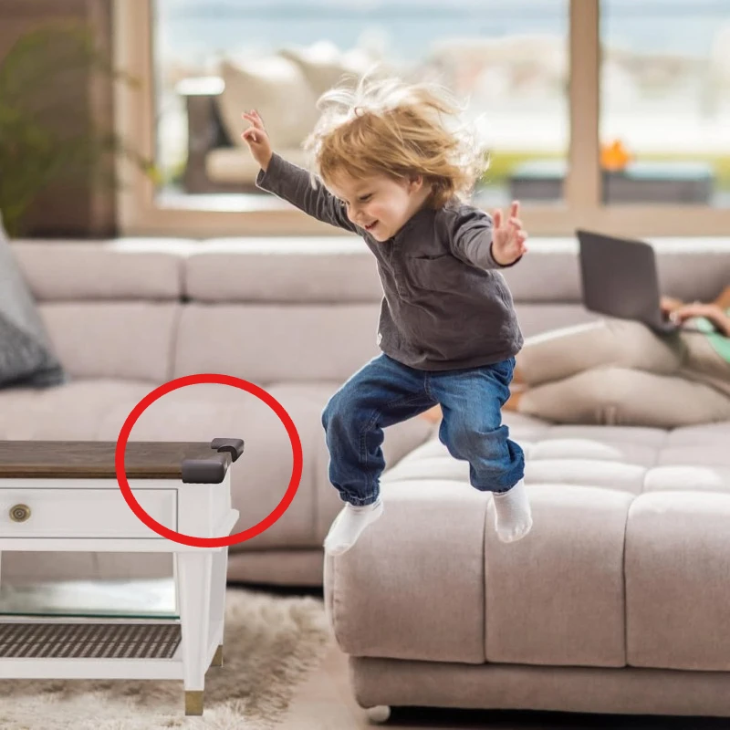 YUANJ 10 шт., детские угловые защитные уголки для дома с мягкими краями, защита для малышей, защита для дома, защита для стола, разноцветные