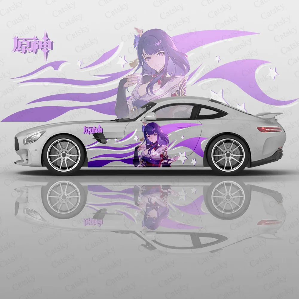 

Video Games Genshin Girl Car Side Sticker Decor, PVC Waterproof Scratch Resistant Decal, Car Protection, Auto Accessories Gift