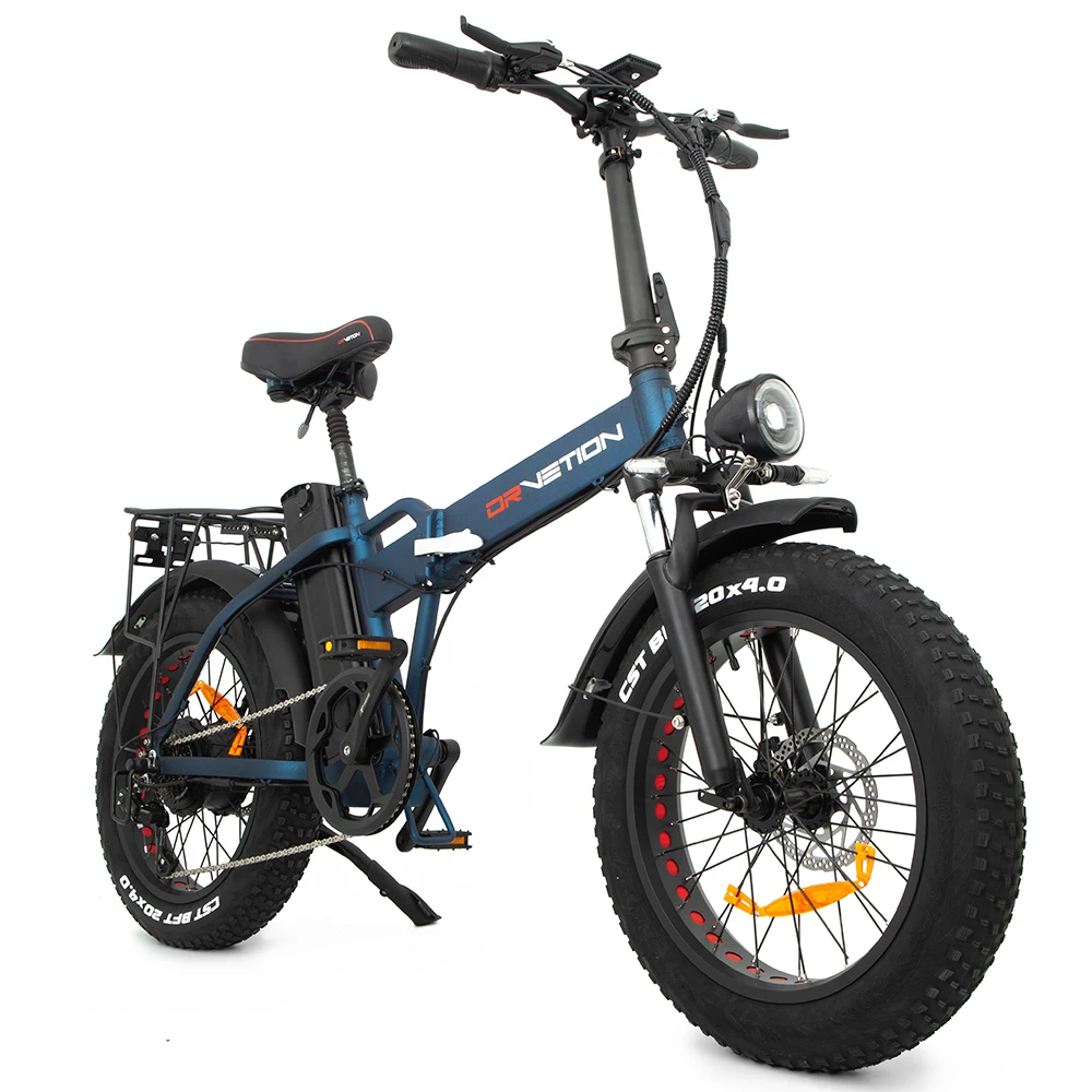 

DRVETION AT20 Electric Bicycle Ebike Fat Bikes 20Inch 4.0 Tires 48V 15AH/20AH 750W Samsung 50e Cell Max 45km/h Electric Bikes