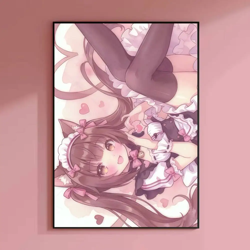 Chocola Vanilla N-Nekopara Poster HD-Leinwand-Wandkunst, wasserfester Druck für Schlafzimmer, Wohnzimmer, Heimdekoration, Geschenk – Detail 7