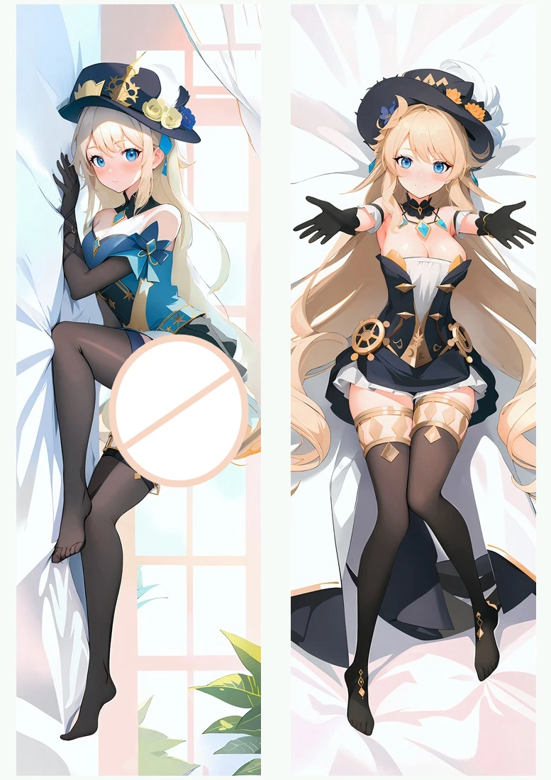 

Аниме Genshin Impact Navia Сексуальная Dakimakura 2WAY Шарнирная наволочка для тела Наволочка