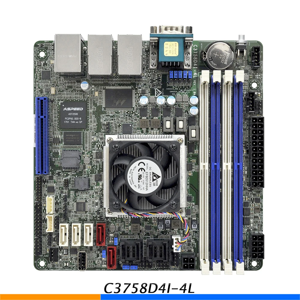 

Server Motherboard For ASRock Rack For C3758D4I-4L 8-Core 35W Support C3758 Good Quality