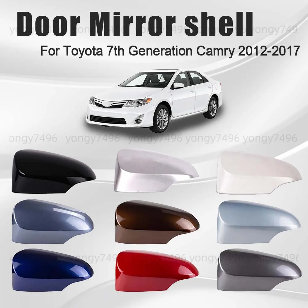 

Protective Cover Door Mirror Shell For Toyota 7th Generation Camry 2012-2017 Car Rearview Accessories Mica Blue Amber Brown