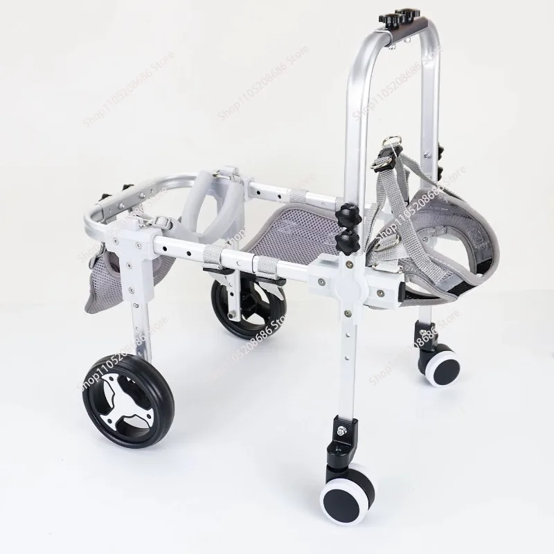 

Регулируемая опора для задних ног для инвалидной коляски для собак — 4-колесная мобильная тележка с ремнем для реабилитации домашних животных пожилых людей/инвалидов