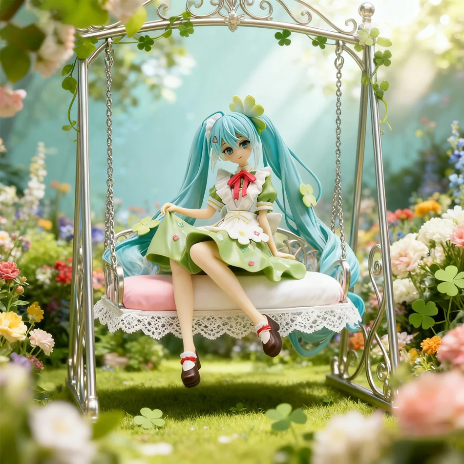 Figurine périphérique de princesse trèfle à quatre feuilles pour fille mignonne, PVC de qualité supérieure, exquis et mignon, offre spéciale |   Ornement de décoration de pièce modèle