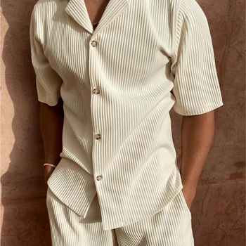 Costume printemps/été en velours côtelé de couleur unie, che...