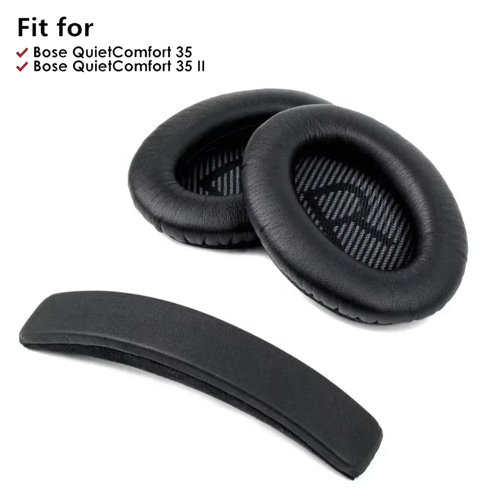 Replacement Ear Pads Earpads Headband For Bose QuietComfort QC 2 15 25 35 AE2 Headphones Ear Cushion With Memory Foam Accessorie