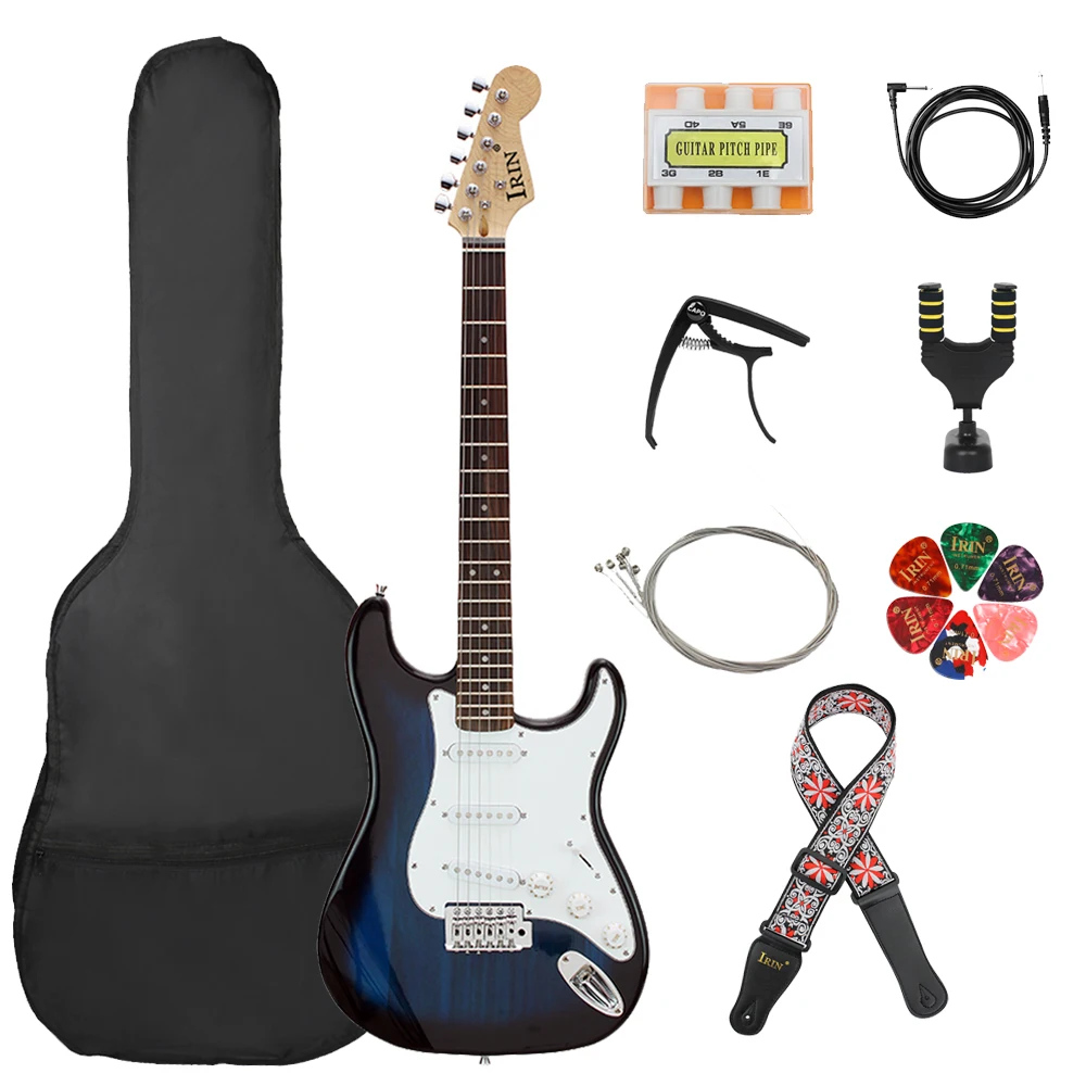 

IRIN 21 Frets 6 String Electric Guitar 39 Inch Basswood Body Guitar Guitarra With Bag Necessary Guitar Parts & Accessories