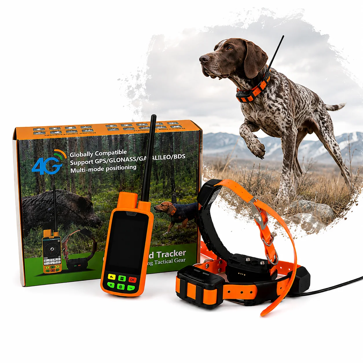 Eseek Hunting Dog GPS Tracker Collar Garmi Alternative With VHF Long Range Signal And Multi Dog Tracking System