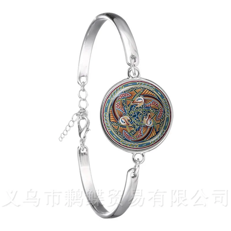 Pulsera con dije con logotipo de Celtics, joyería hecha a mano, talismán y tratamiento de lesiones, brazalete de cadena de recuerdo de creencia religiosa