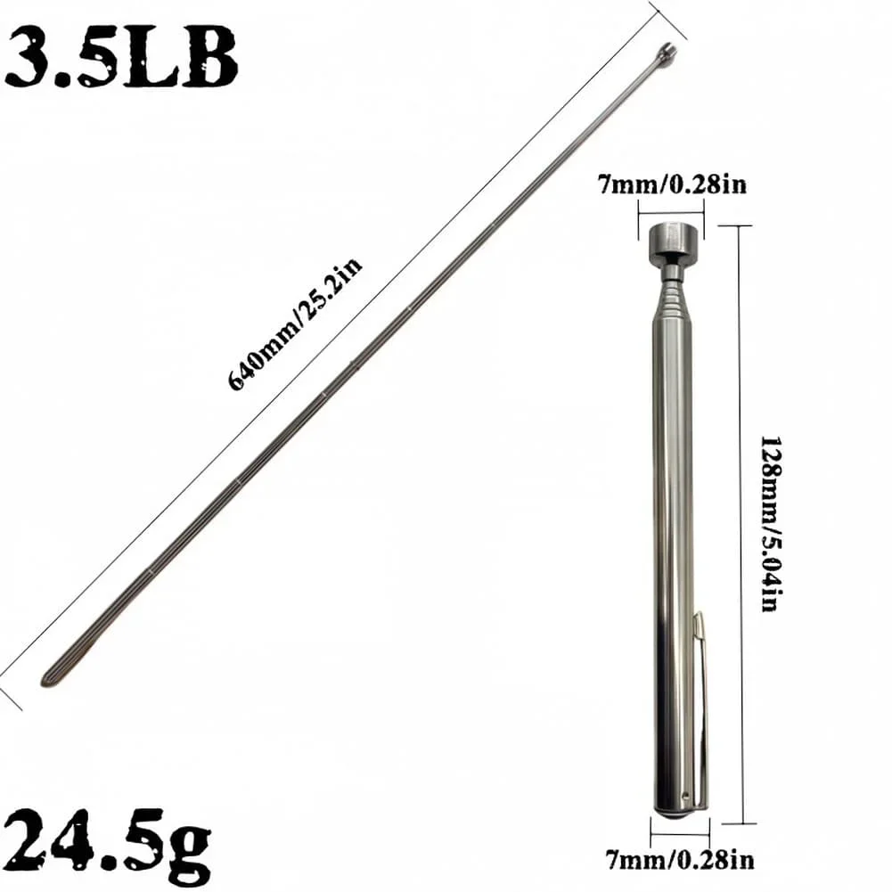 Telescopic Magnetic Pickup-Stick For Picking Up Metal Items From Small Spaces For Car Repair Crafting And Daily Use
