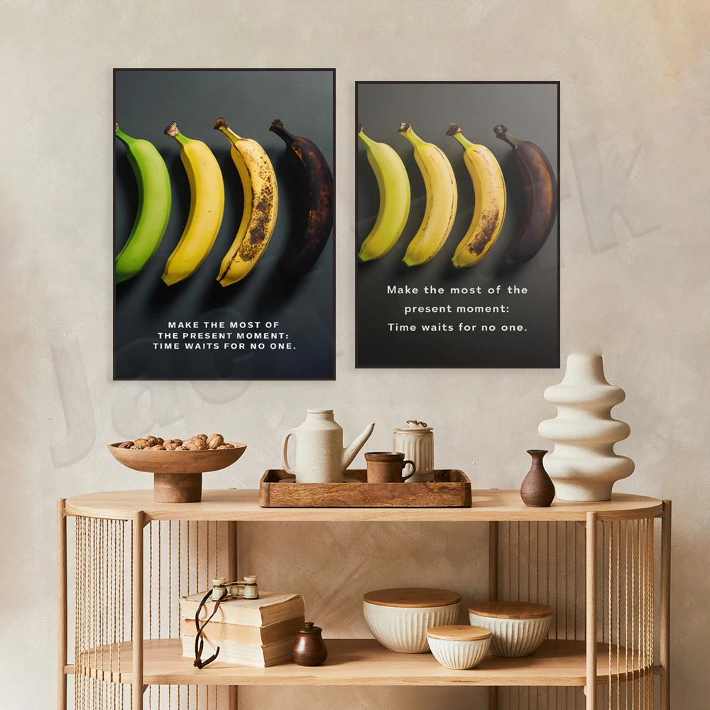 Photography Quotes Inspirational - Tahap penuaan pisang warna-warni, poster pisang