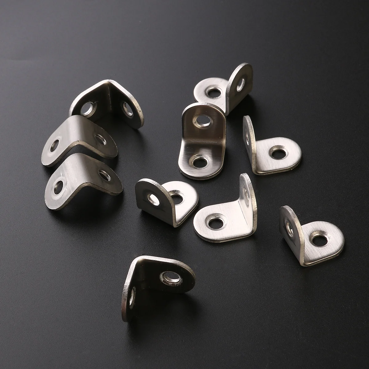 

20Pcs Stainless Steel Internal Braces 2mm Thick L Shape 90 Degree Angle Brackets Furniture Corner Joint Support 25x25x16mm Right