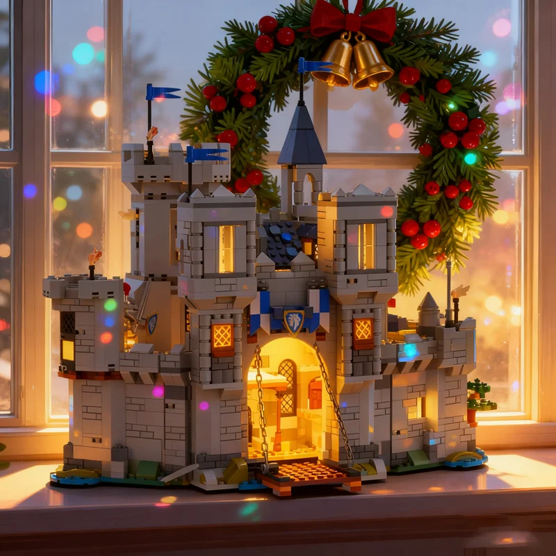 

1611pcs MOC Horse Knight Castle Extended Edition Model Building Blocks Construction Creative Christmas Gift Toys Idea Education