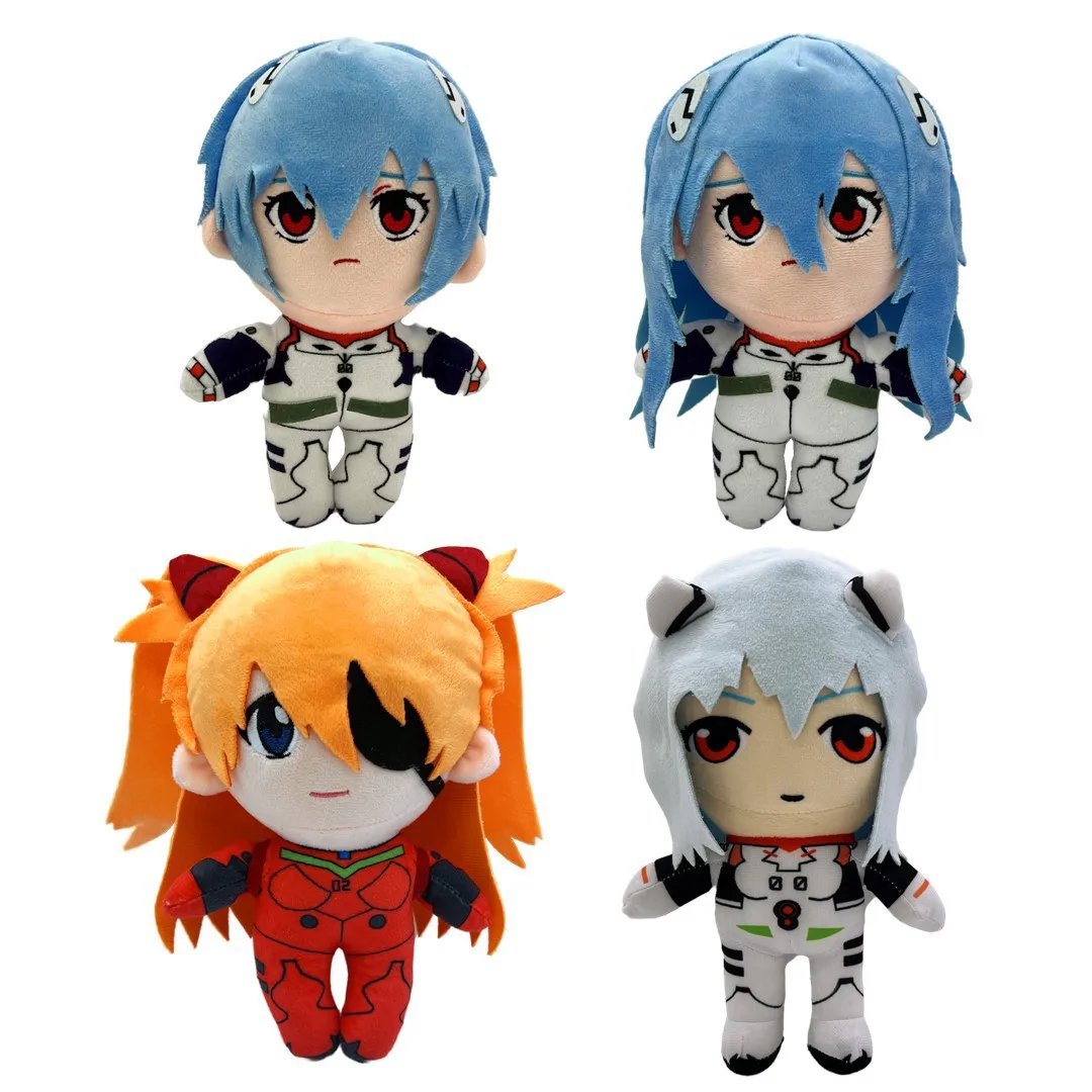 23CM Ayanami Rei Plüsch Asuka Langley Soryu Rei Plüschtier Puppe Cartoon Anime Figur Kawaii Puppe EVA Weiche Angefüllte Geburtstagsgeschenke