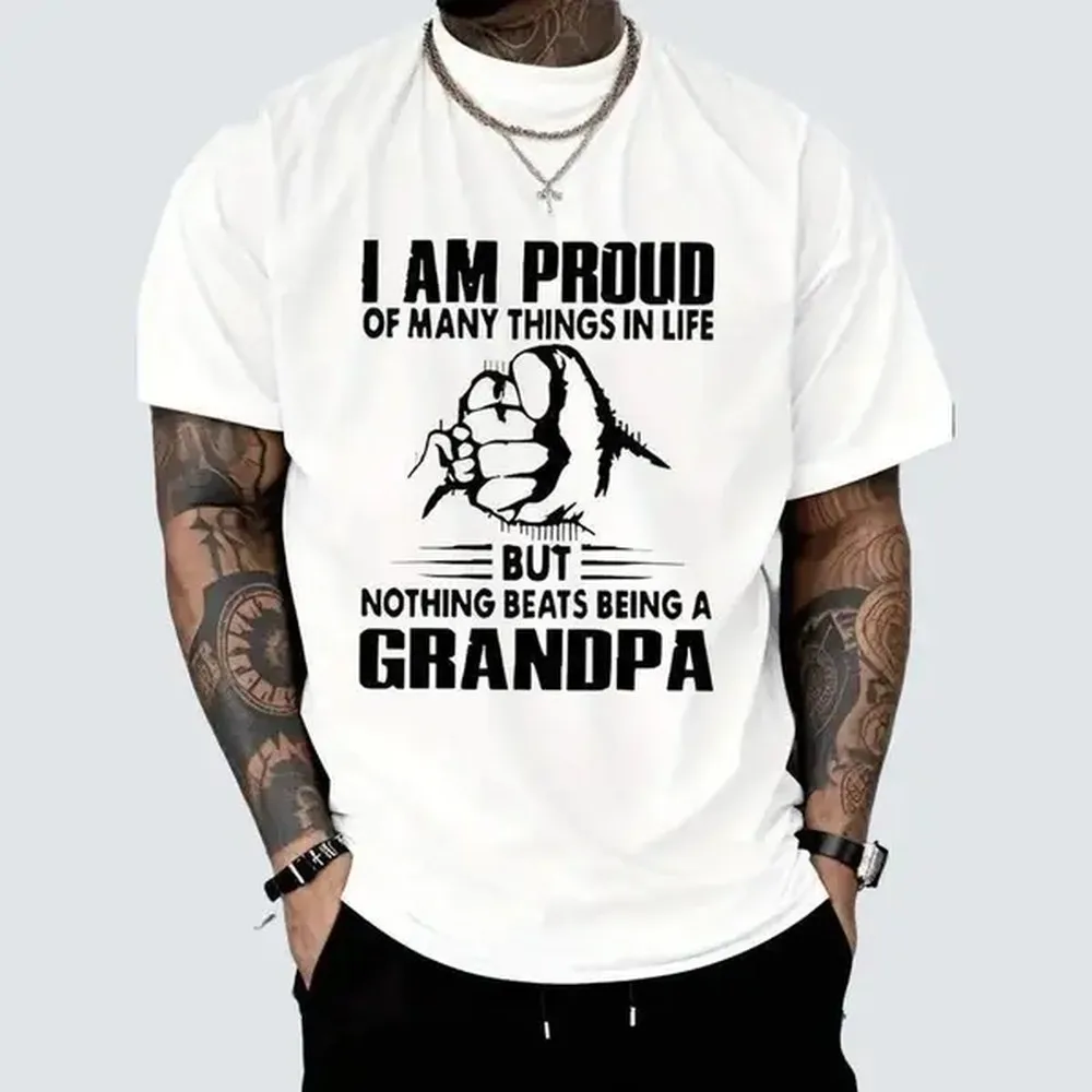 [100% Cotton] PAYEAH Proud Of Many Things In LifeNothing Being A Grandpa Monogrammed T-Shirt Heavy T Shirt Women'S Graphic Tees Tops Womenswear Vintage Graphic Tees Cotton On Golf Gift T-Shirt For Men And Women