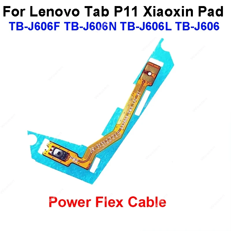 Power Volume Flex Cable For Lenovo Tab P11 Xiaoxin Pad TB-J606F TB-J606N TB-J606L TB-J606 Up Down Volume Power Side Keys Parts