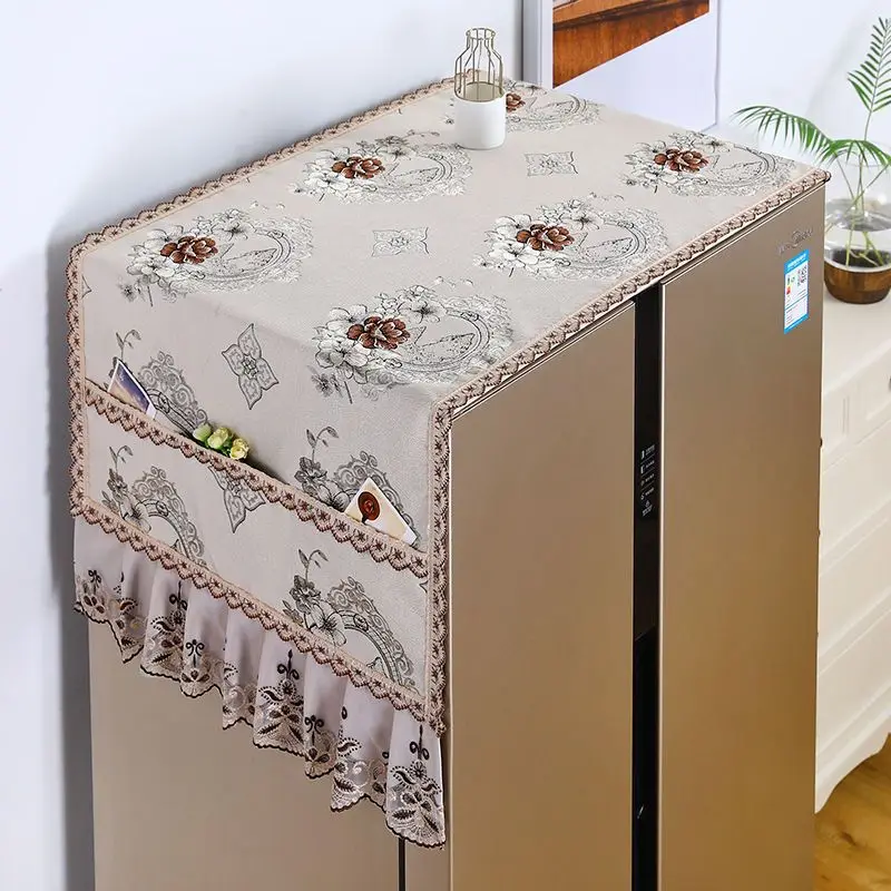 Refrigerator Dust Cover Double Door European Dust Cloth Cover Cloth Protective Cover Microwave Washing Machine Single Door Cover