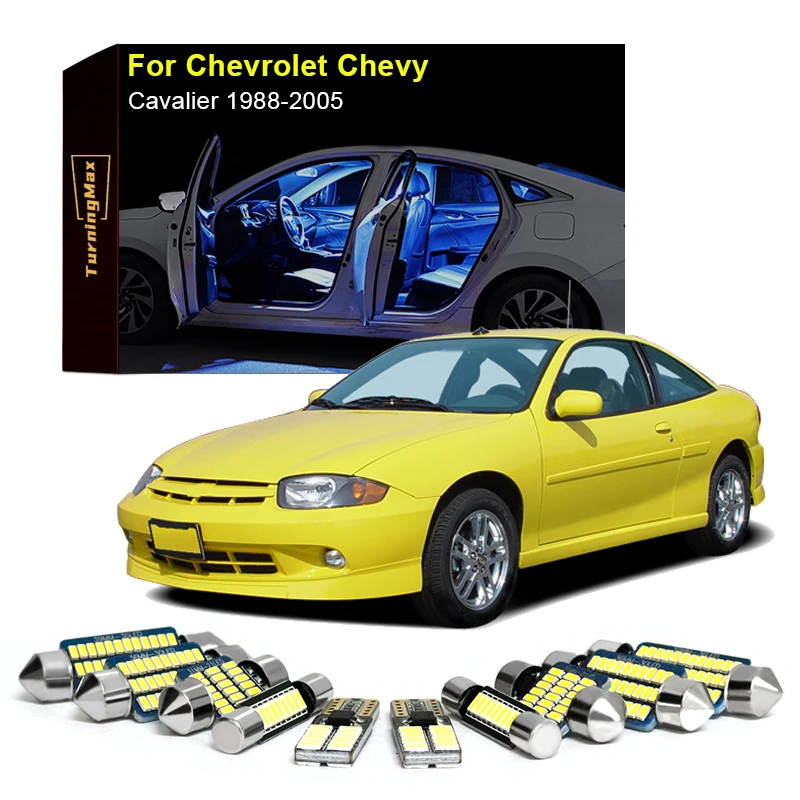 Canbus Interior Lighting LED Bulbs Package Kit For Chevrolet Chevy Cavalier 1988-2005 Trunk Indoor Lamps Lights Car Accessories