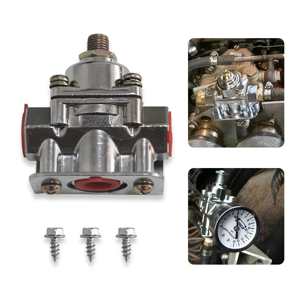 12-803 12-804 Fuel Pressure Regulator for Holley Edelbrock Carb, Zinc Alloy 1-9 PSI, 3/8