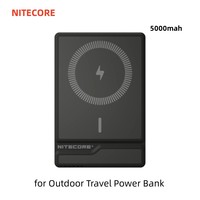 NITECORE NW5000 5000mah High Capacity Charger Carbon Fiber Magnetic Wireless Power Bank for Outdoor Travel Power Bank