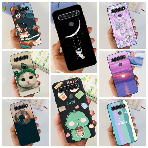 For LG K51s Phone Case For LG K41s Back Cover Matte Shockproof Silicone Soft Cases For LG K51s 2020 k 41s With NFC Painting Capa