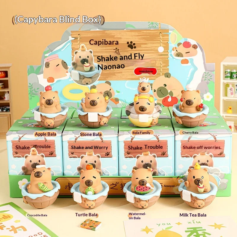 

Capybara Little Tumbler Blind Box Cute Emotionally Stable Healing Office Desktop Ornament Gift For Friends Colleagues