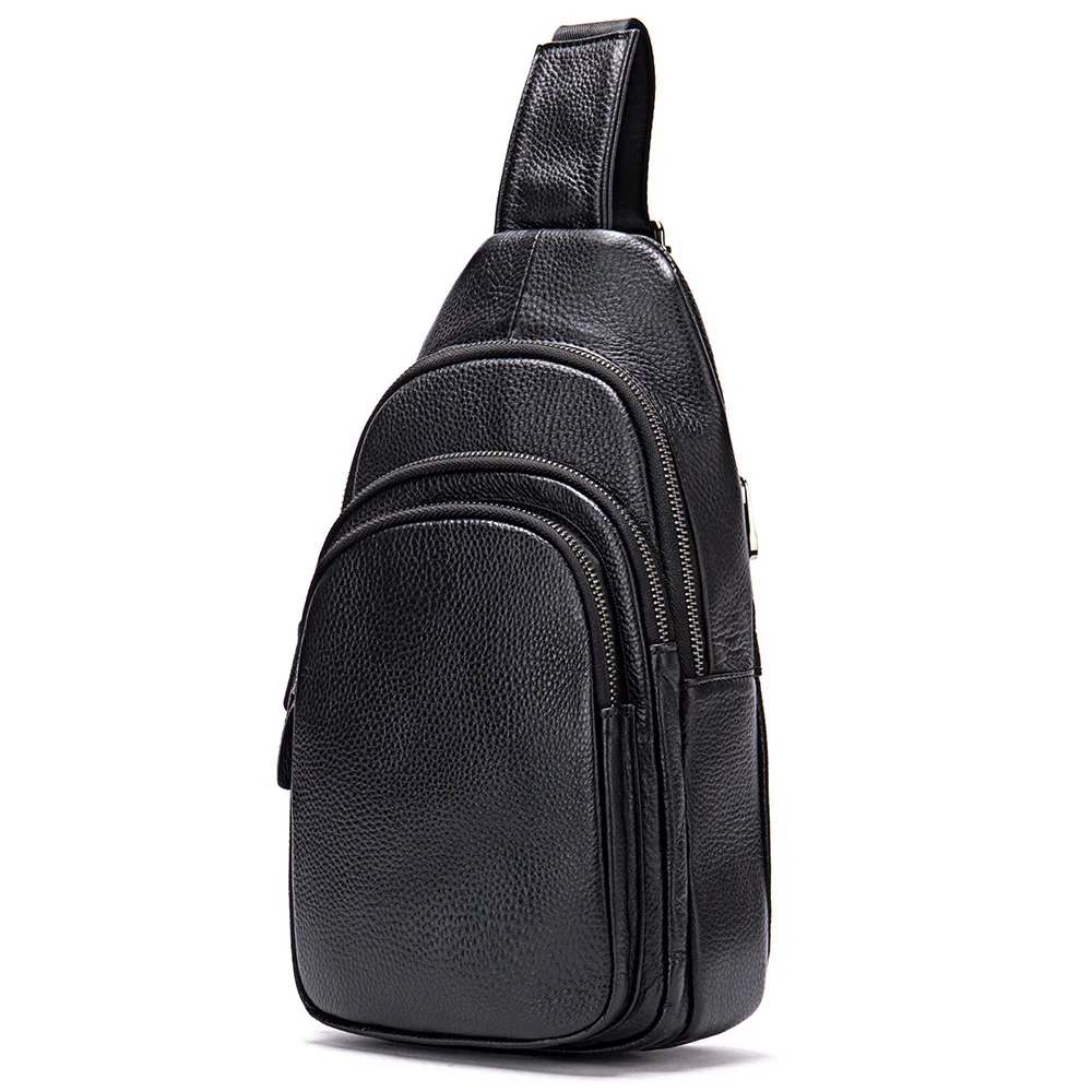 

Men's Sling Casual Men’s s Genuine Leather Shoulder Crossbody Man Travel Chest Pack Side Bags My Orders