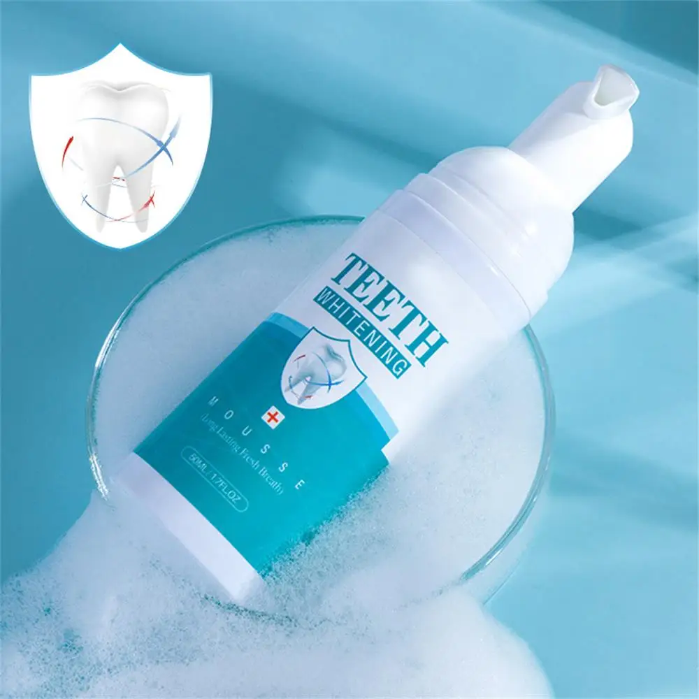 50ml Ultra-Fine Mousse Foam Teeth Whitening Oral Cleaning Dissolve Tooth Stains Freshen Breath Clean Toot Foam New