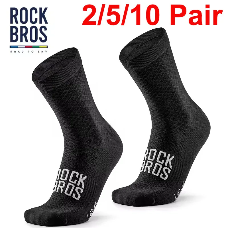 

ROCKBROS ROAD TO SKY Professional Sport Socks Breathable Cycling Socks Absorb Sweat Sock Bike Socks Elastic Shock Absorbing Sock