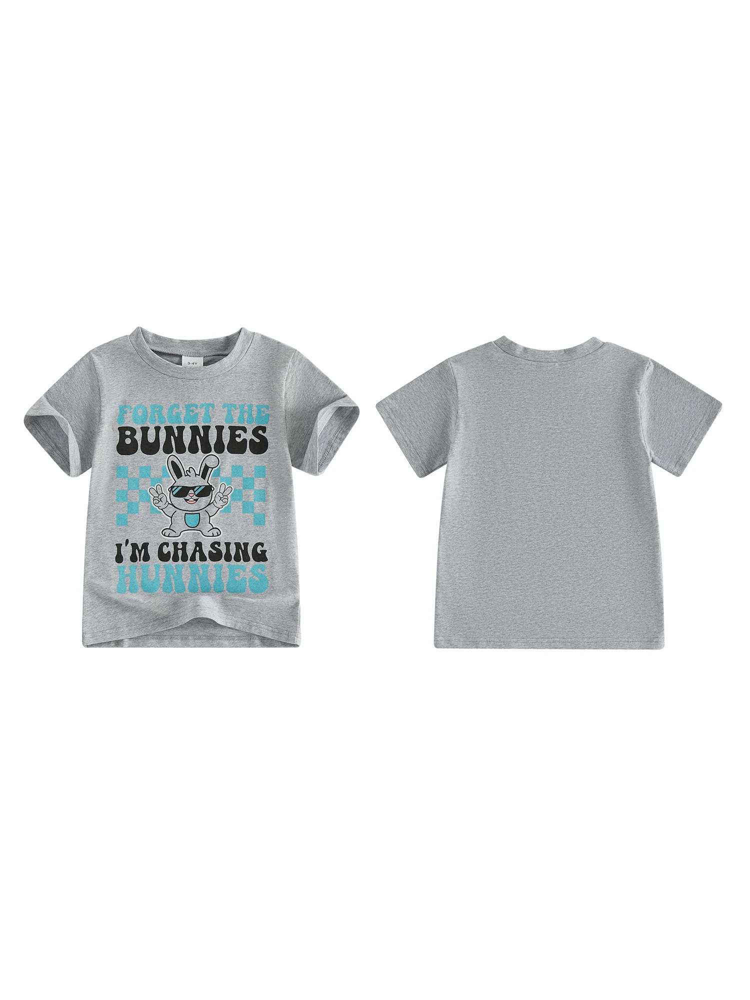 

Men s Easter Graphic Tee Short Sleeve Crewneck Bunny Print Loose Fit T-shirt Casual Top for Spring Holiday