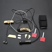 Folk Acoustic Guitar Pickup Guitar Equalizers Piezo Pickup Amplifier Tuner Microphone Sound Hole Equalizers Piezo Pickup