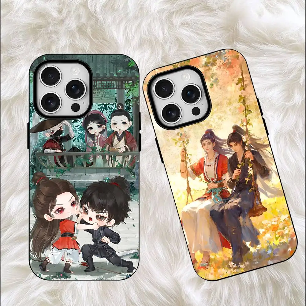 

Anime Cang Yuan Tu Matte Magnetic For Case For iPhone 17,16,15,14,13,12,11 Pro Plus Mini Max Frosted Cover