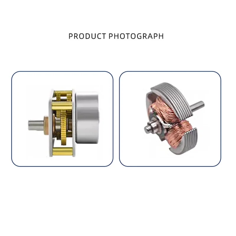

Miniature Brushed DC Motor 4142-300 3V Slow Gear Reduction Small Motor With Speed Regulation Support 55RPM
